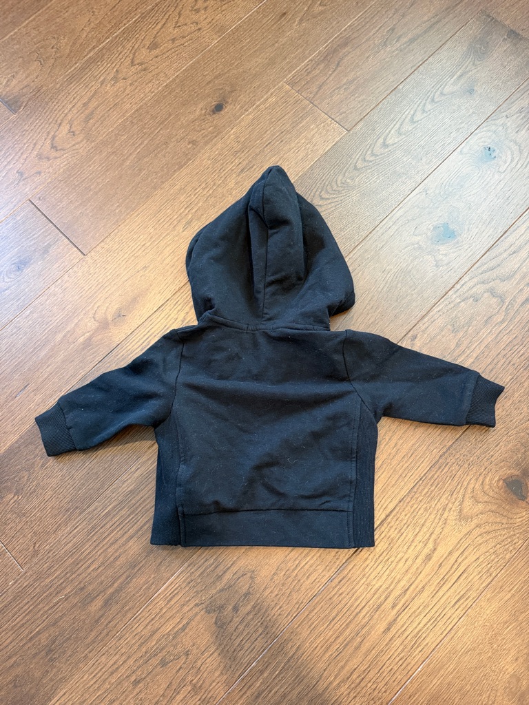 Black Miles Basics Zip-Up Hoodie Size 6 Months Black Nwt - C39-056 — image 7 of 7